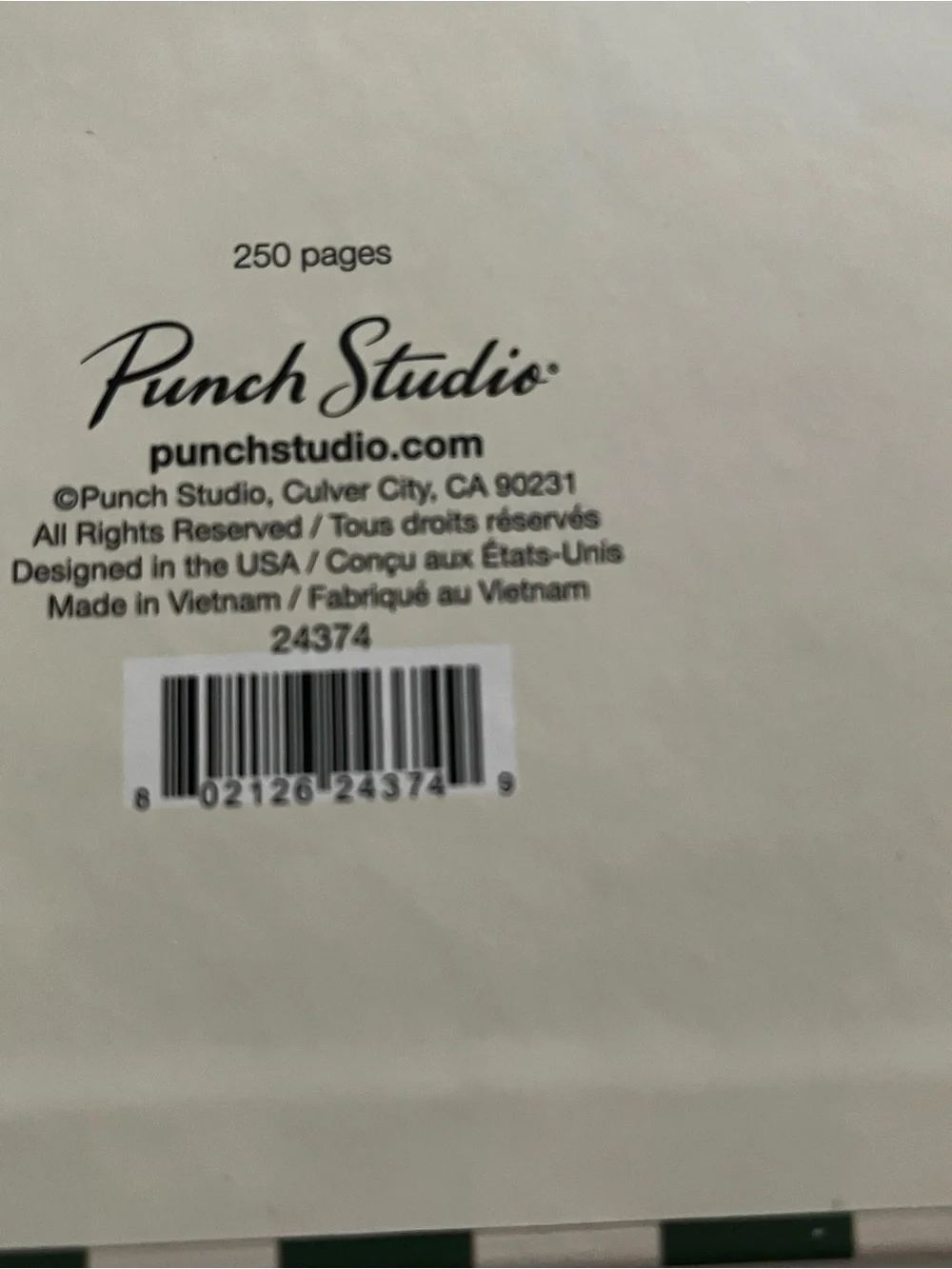 Punch Studio Ringed Note Book NWT